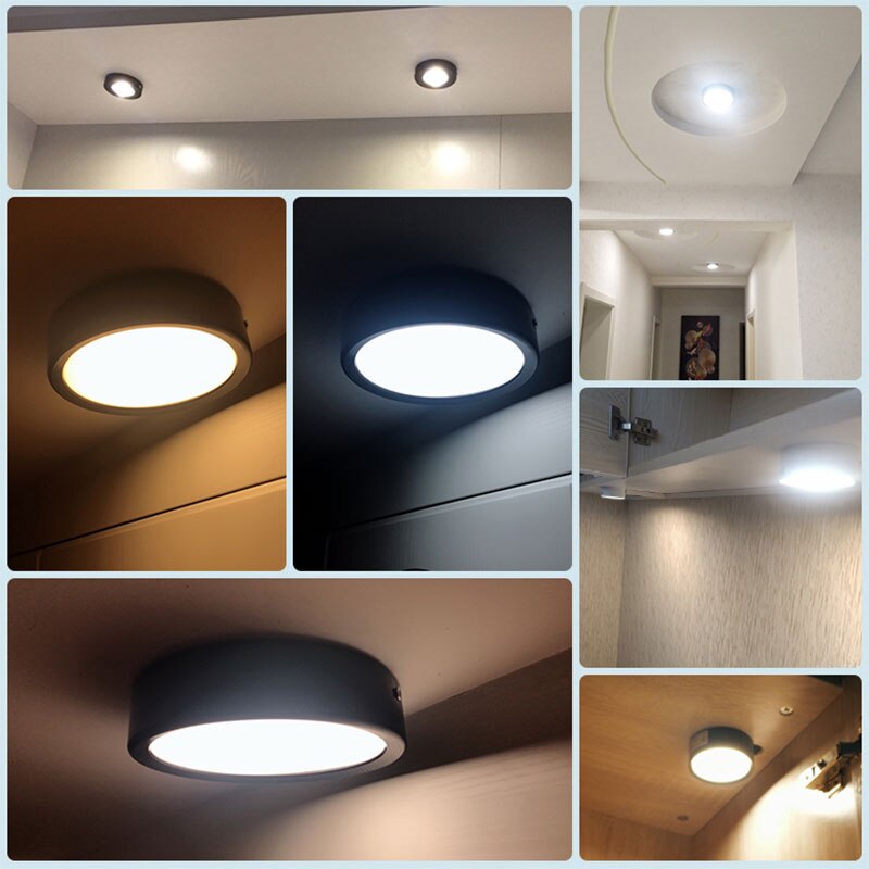 Opbouw 12W 9W 7W 15W Led Downlight Plafond Lampen Ultradunne Driverless Led Spot Lights 220V Plafond Armaturen Verlichting
