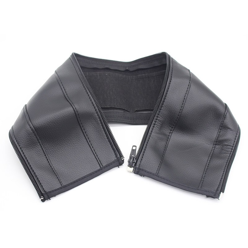 Durable manga de mango de cuero de la PU de Bar para cochecito de bebé protector 1 Uds reposabrazos cubierta de coche de bebé Accesorios: Black