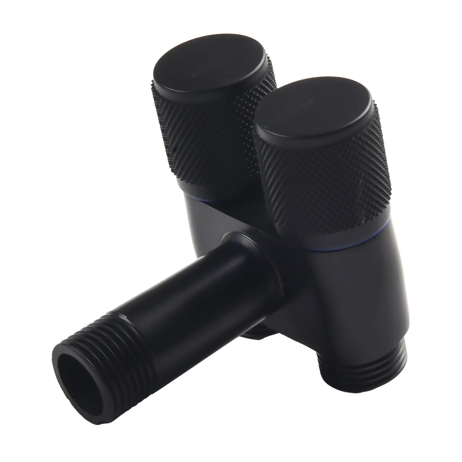 G1/2 1 in twee uitgangen dubbele bediening wasmachinekraan toilet driehoekige klep één inlaat en twee uitgangen dubbele bediening hoekklep