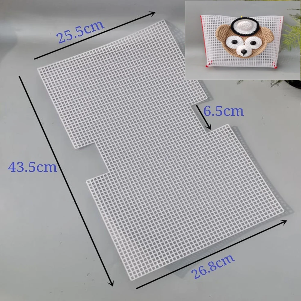 Kit em plástico de tecelagem manual DIY, 6 partes por conjunto, capa líquida branca para bolsa, acessórios feitos à mão