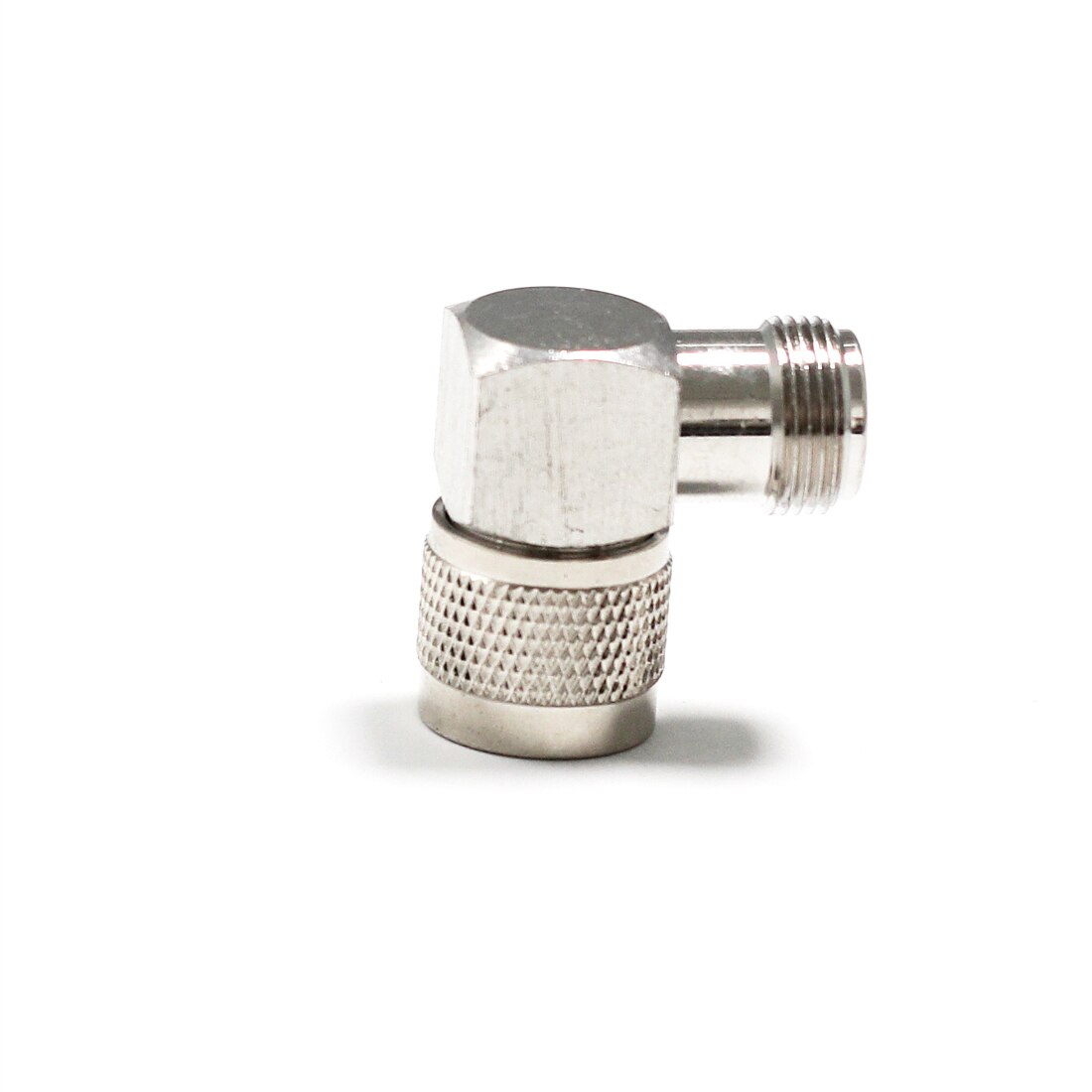 1pc N Male Plug to Female Jack RF Coax Adapter Convertor Connector Right Angle 90-degree Nickelplated