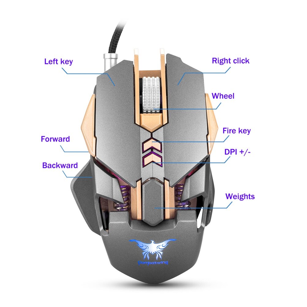 gaming mice CW30 3200DPI game Mouse Optical Mouse USB LED Light Gaming Mouse for PC Gamer Playing laptop accessories