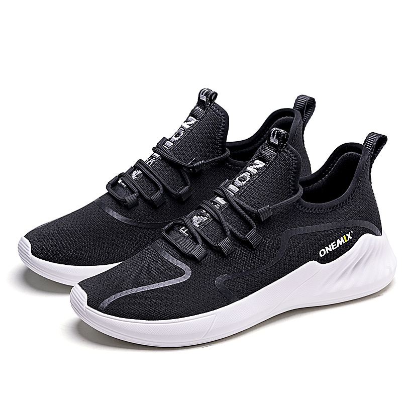 Onemix Men's Running Shoes Comfortable Lightweight Sneakers Mesh Damping Sports Outdoor Tennis Shoes Anti-skid Jogging Shoes