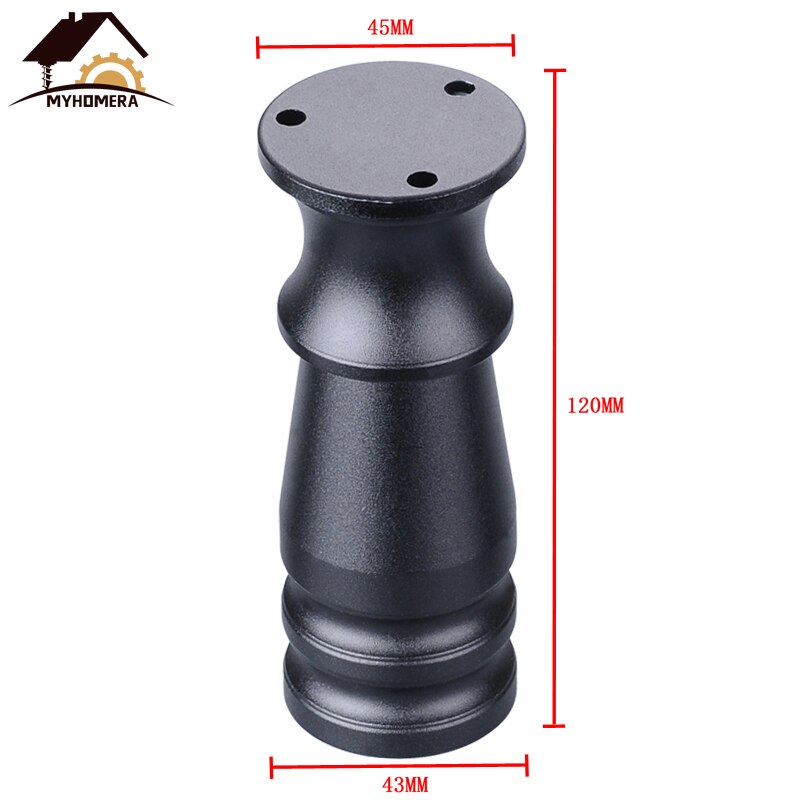 Myhomera 80mm-150mm Möbel Füße Bein Einstellbare Schrank Sofa Beine Aluminium Schrank Kaffee Tee Tisch Schlecht Schutzhülle fuß: Farbe A 120mm