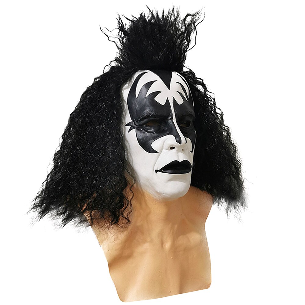 Disfraz-accesorio Simmons Punk máscara Cosplay Vocal máscara de cierre máscara de lengua Hollowen disfraz-Máscaras de utilería