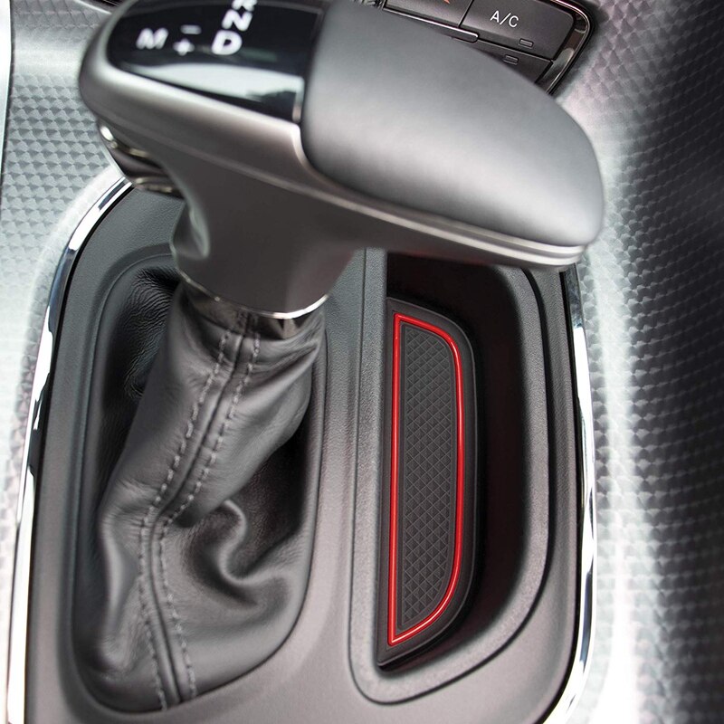Fit kuppi, ovi, konsolivuoraustarvikkeet dodge challenger 11pc -sarjaan (tasainen musta)