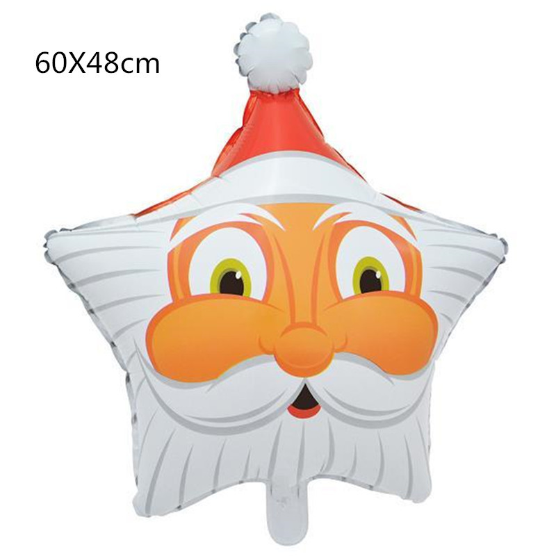 Jul lager folie ballonger pojke globos julgran ballong julfest dekorationer navidad box boll år: 4