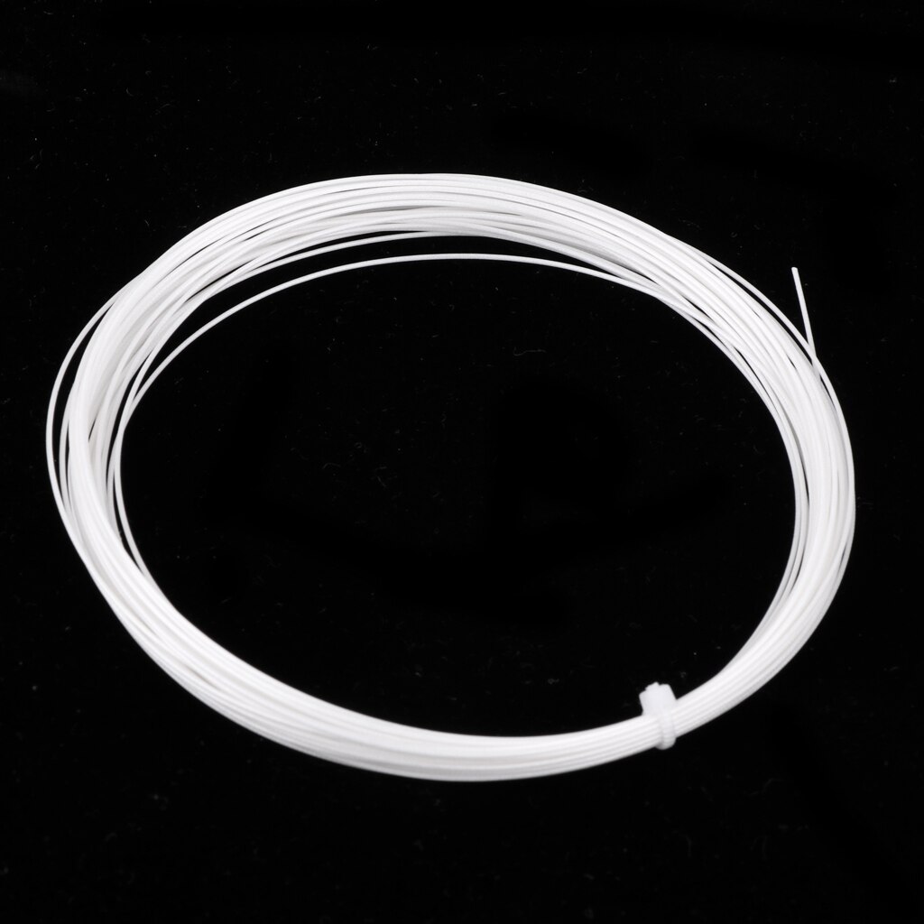 Premium Tennis Racquet Badminton Racket String Reel Wire 10 Meter DIY Tools -6 Color Available: White