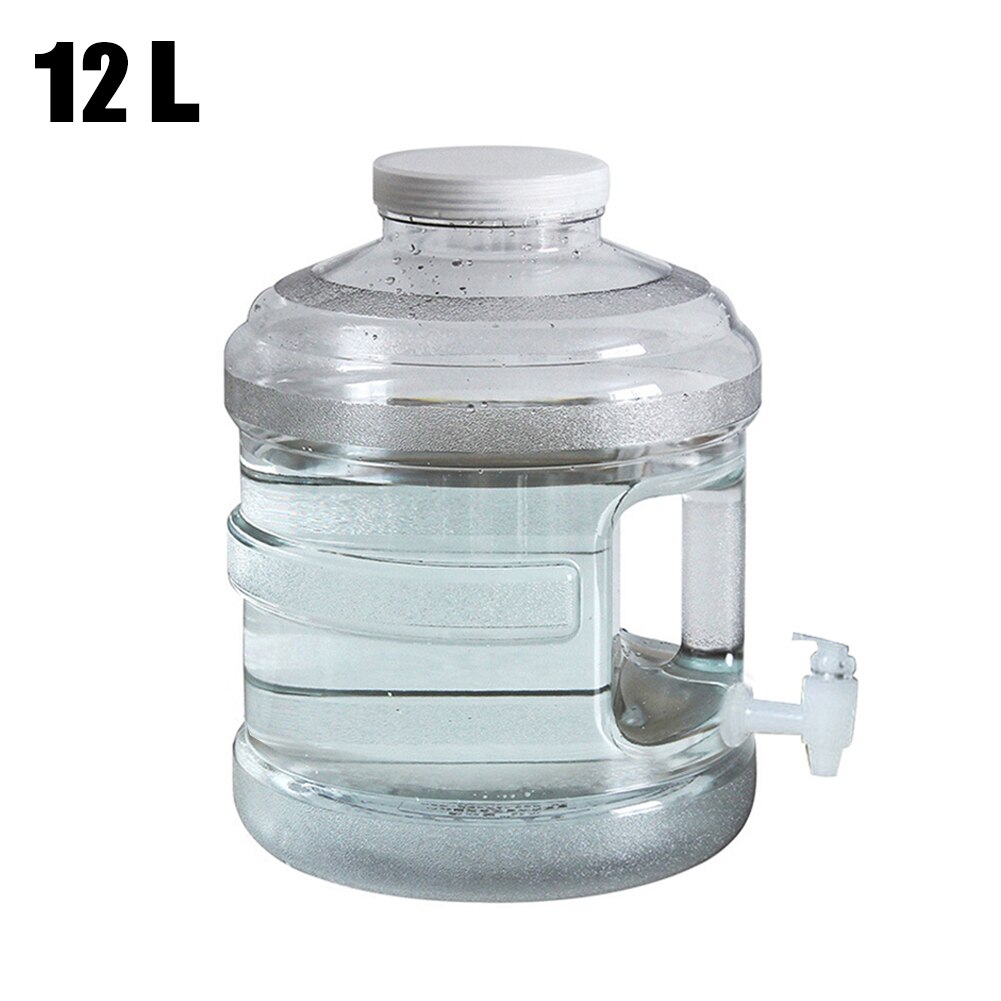 12L/15L Outdoor Self-driving Tour Water Storage Bucket With Faucet Portable Drinking Water Bucket Large Mouth Plastic Container