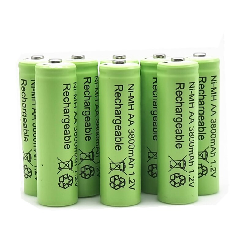 AA 3800mAh 1.2V battery Ni-MH rechargeable battery for Toy Remote control Rechargeable Batteries AA 1.2v 3800mah batterie