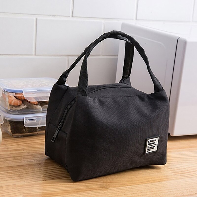 Portable Lunch Bag Thermal Insulated Lunch Box Tote Cooler Bag Bento Pouch Lunch Container School Food Storage Bags