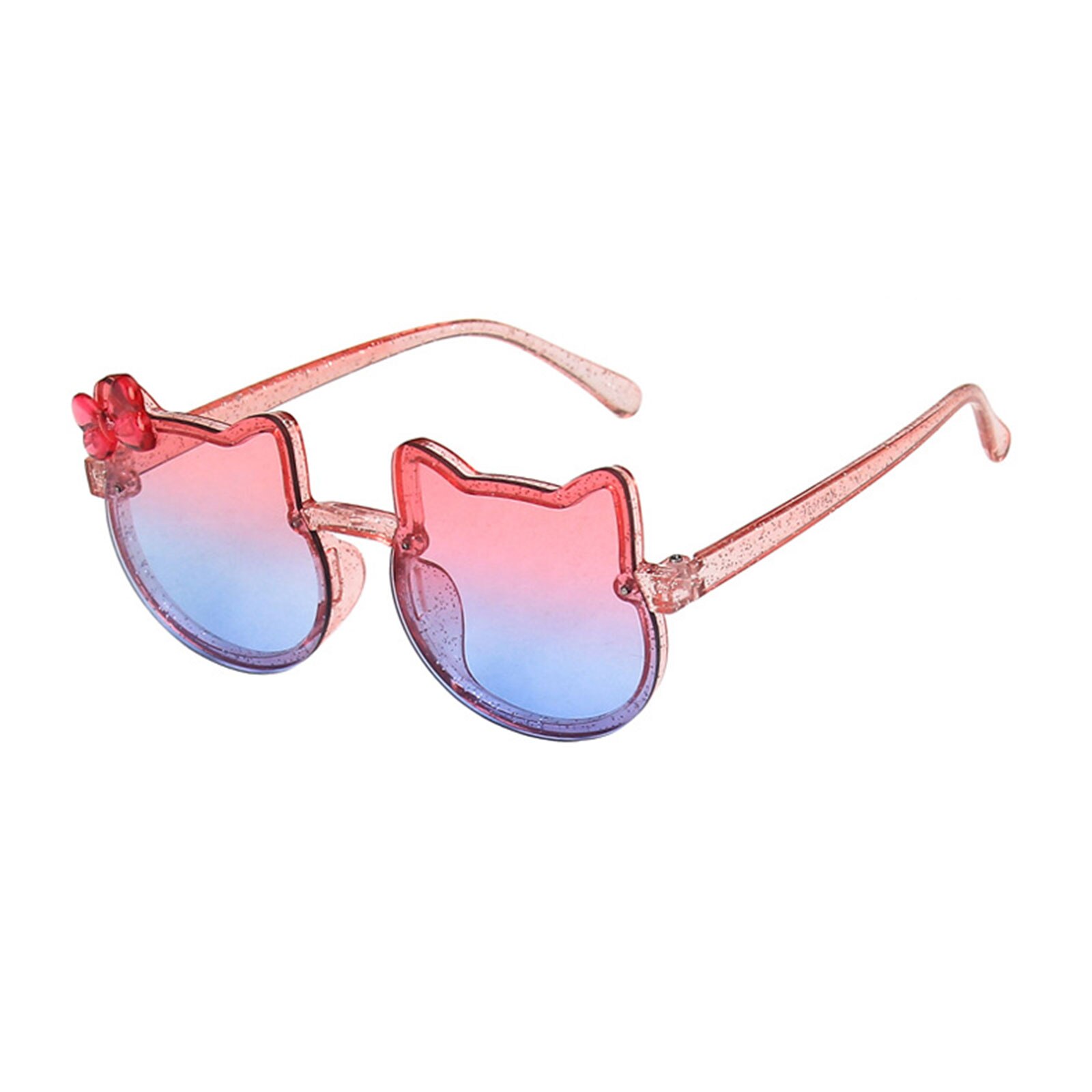 freundlicher UV400 Sonnenbrille Nette Katze Rahmen Außen Strand Alle-spiel Anti-blau Licht Sonnenbrille Für Kleinkind Jungen Mädchen: Rosa