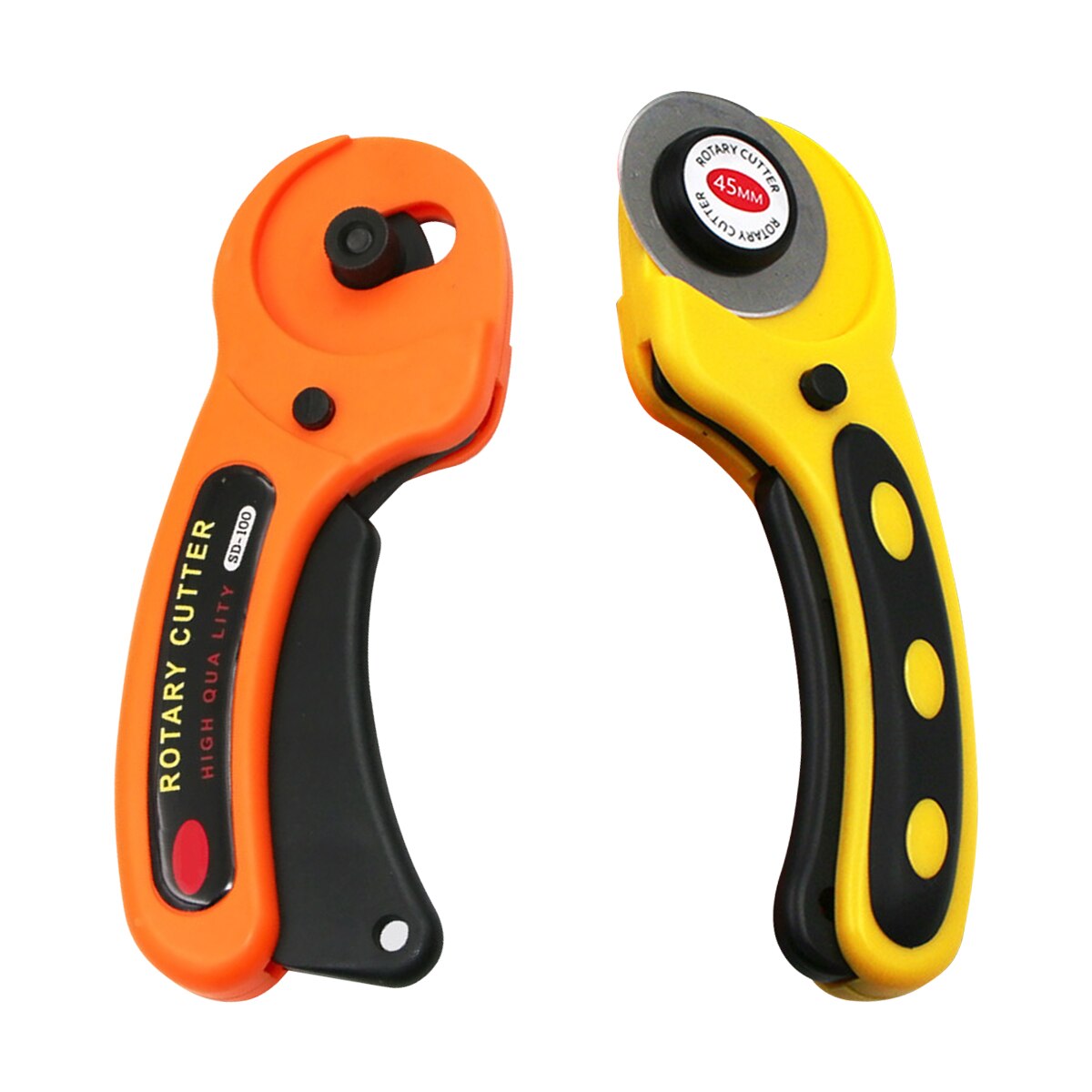 45mm Rotary Cutter Fabric Cutting Wheel Leather Cutter DIY Cloth Hob Tool With 4 Spare Blades Leather Cutting Tool