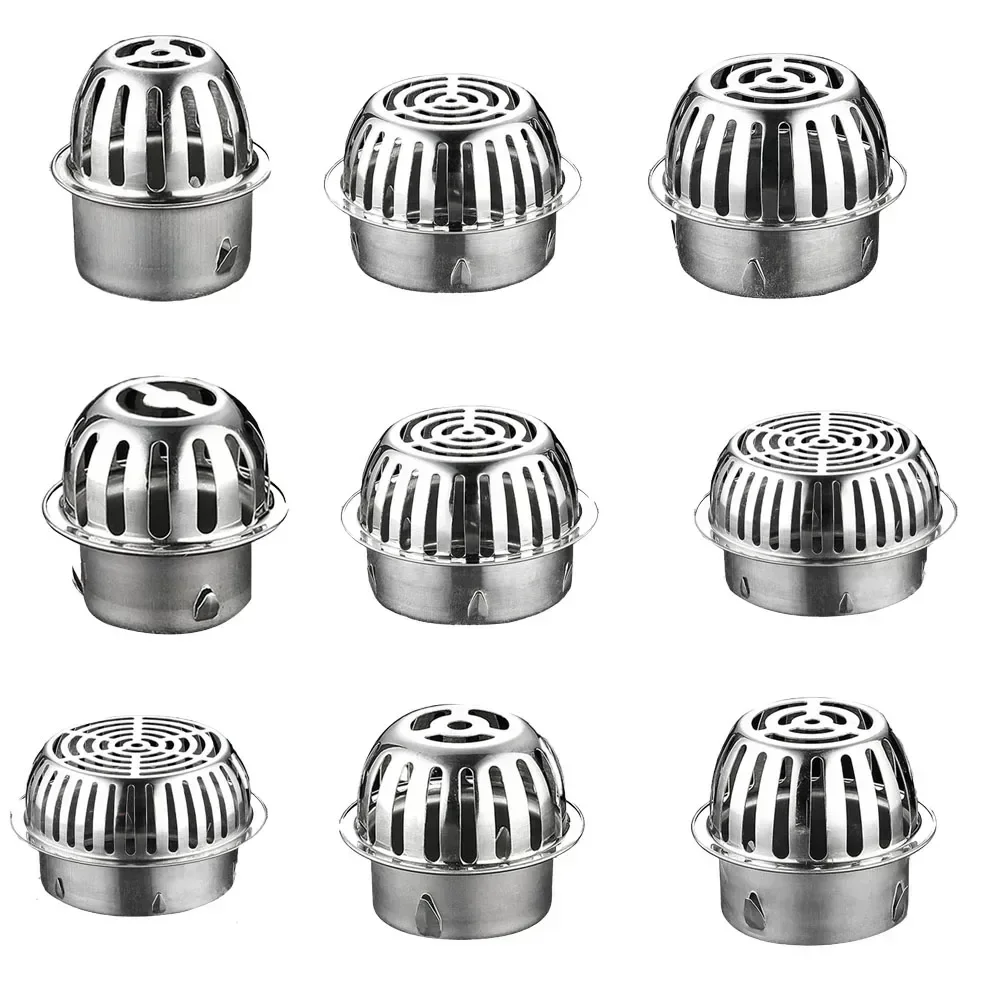 Balcony Roof Drainage Stainless Steel Floor Drain Large Displacement Anti-Blocking Outdoor Rain Bucket Drainage Floor Drain