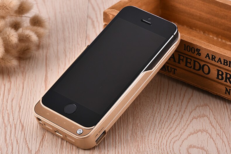 4200mah Charger case for iPhone 5,5S,SE backup battery Wireless Charging Power Bank Portable external power phone case