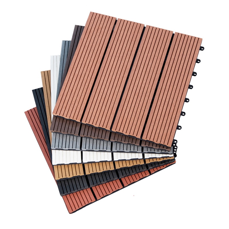 1Pcs 30mm * 300mm Interlocking floor tile ecological plastic wood flooring anti-corrosion for bathroom patio garden DIY