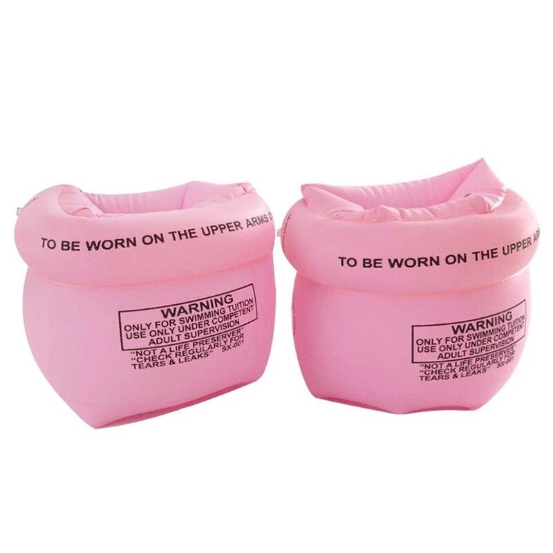 Brassard de natation gonflable, manchons flottants, anneaux de natation, brassard tubulaire pour enfants et adultes, HA: rose red