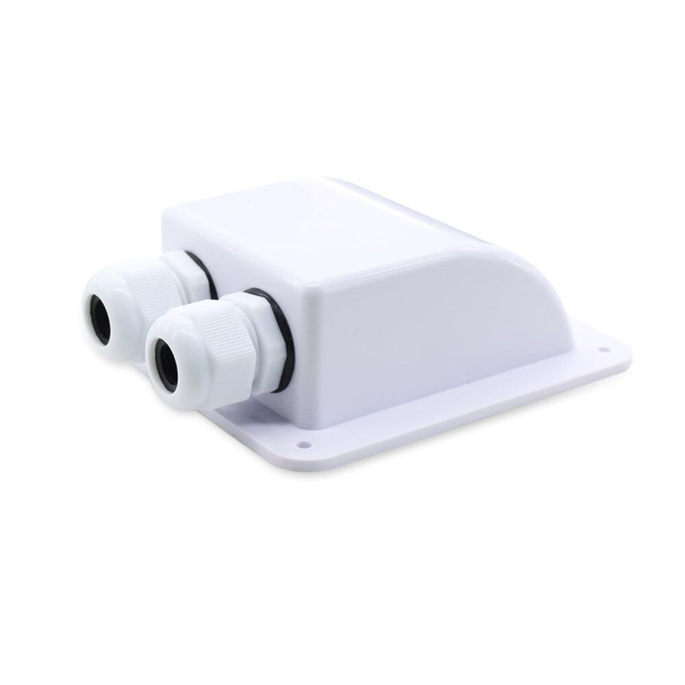 Kabeldoorvoer kabelgoot voor dak, camper, wit, dubbel gat, camper, jacht, auto-accessoires, dubbele kabeldoorvoer kabelgoot zonnepaneel: Dubbel gat