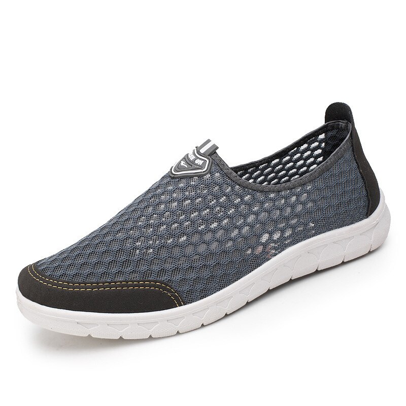 Męskie buty do wody szybkie suche buty do wody letnie oddychające sandały Outdoor antypoślizgowy buty wędkarskie na wakacje nad morzem: SZARY / 40