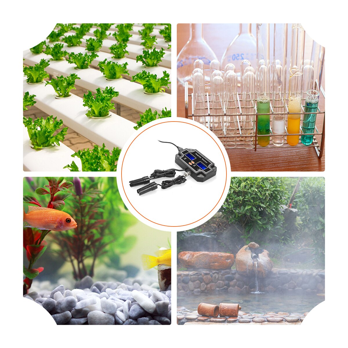 2 in 1 Digital Water Tester PH TDS Meter Waterproof Double Display Tester PH/EC-2681/PH/TDS-2683