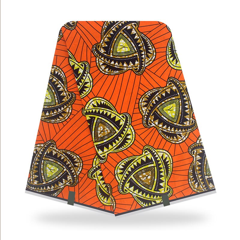 Ankara African Wax Print Fabric Real Veritable Wax 100% Cotton 6 Yards Diy Sewing Nigerian Fabric for Wedding Dress Y1117-14: As picture 15