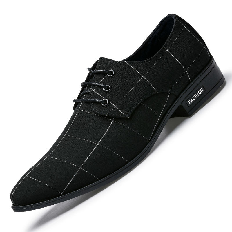 Herresko mænds sko sko læder åndbar fritid forretning lærred formelle sko mænd zapatos de hombre aa -687