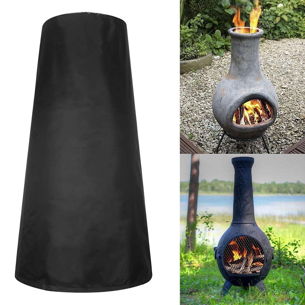 Stove Chimney Fire Pit Heater Cover Protective Cover Windproof And Waterproof Outdoor BBQ Terrace Garden Balcony