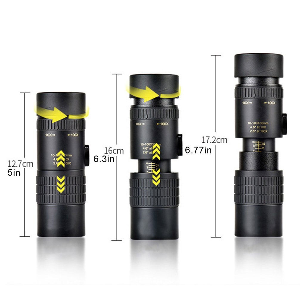 10-300x40mm Ultra-telephoto Zoom Monocular Telescope With Tripod For Smart Phone Portable Astronomy Beginners