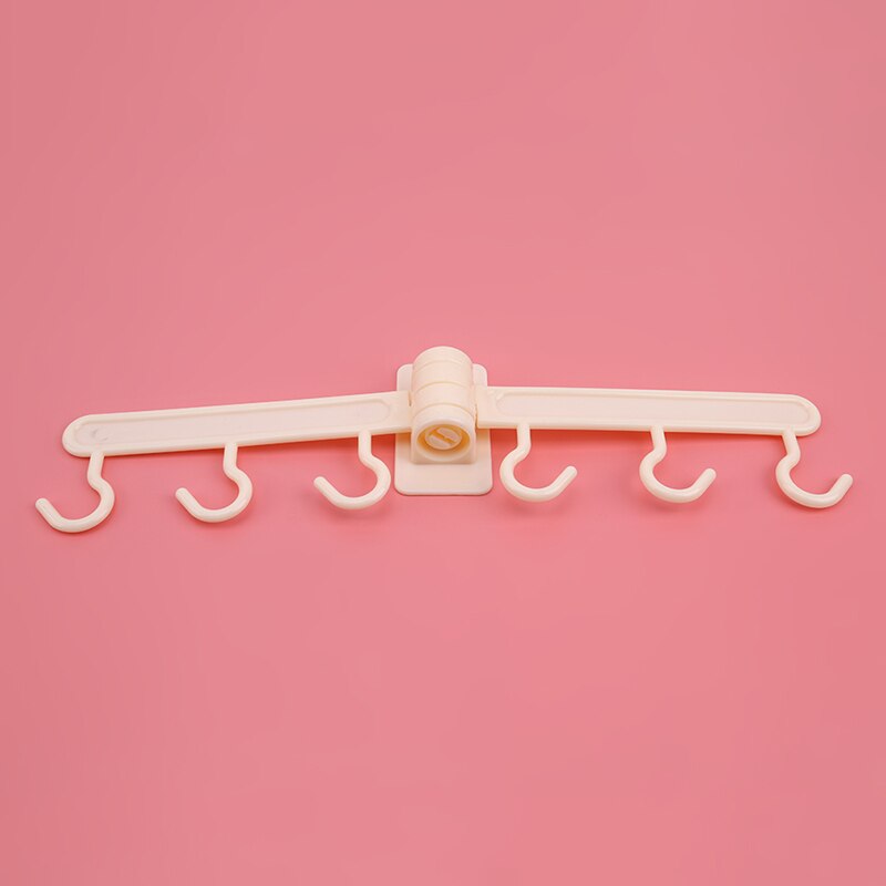 Draaibare klevende haak badkamer spijkervrije wandhangende handdoekhouder muur deurhaak sticker: Beige