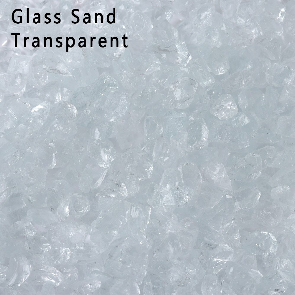 1 Bag Micro Landscape Sand Mini Stone Miniatures Terrarium Ornament Garden Aquarium Figurine Miniatures Garden DIY Accessories: glass sand transpare