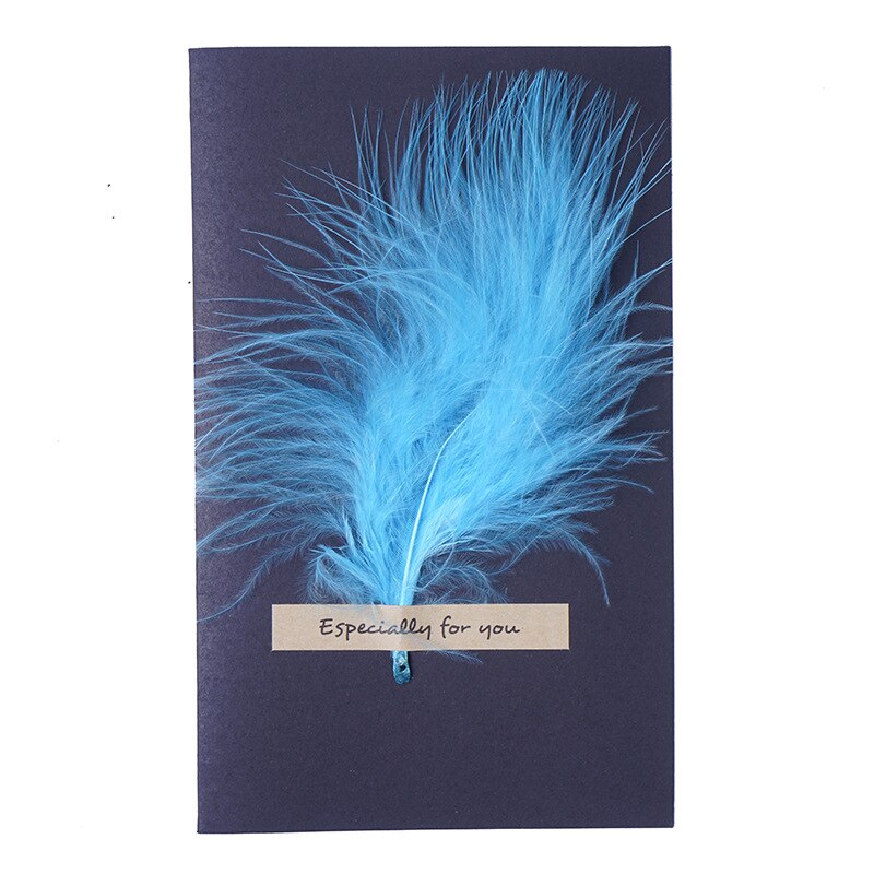 EZONE plume enveloppe + carte de voeux enveloppe noir affaires enveloppe haut de gamme Kraft papier enveloppe école fournitures de bureau: M