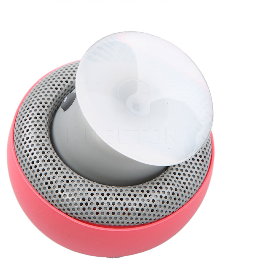 Kebidumei 2,1 Drahtlose Bluetooth Mini Lautsprecher Pilz Wasserdicht Silizium Saug-Handfree Halfter Musik Spieler für praktisch
