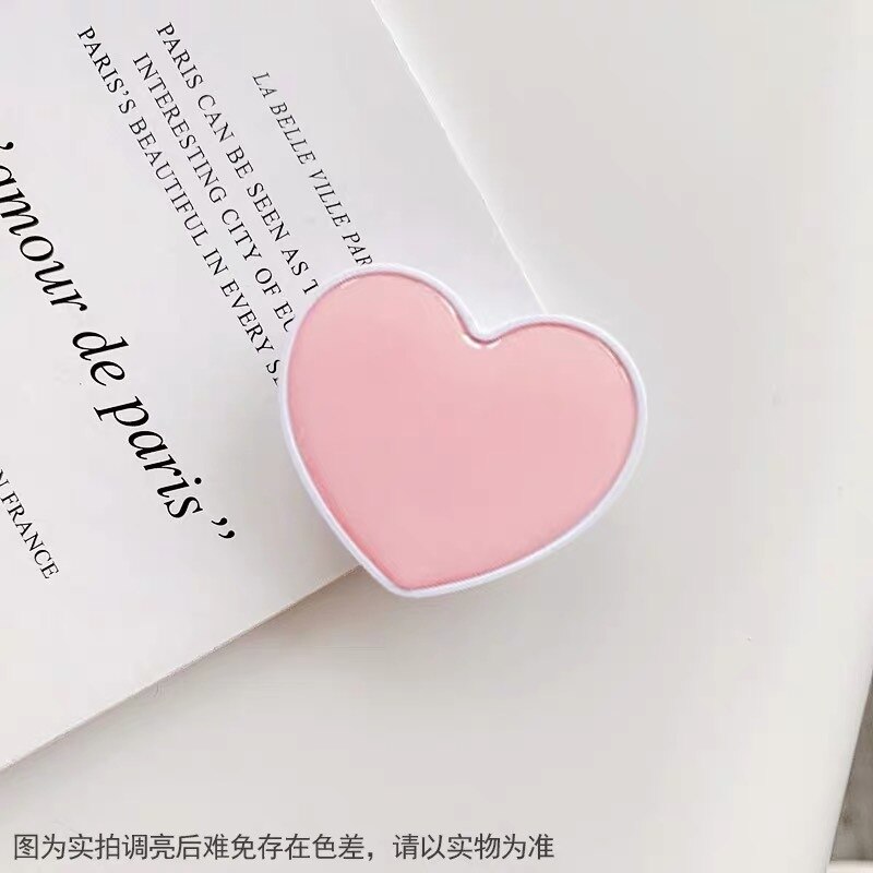 Popular Universal Pocket Airbag Stand Mobile Phone Accessories Holder Love Heart Shaped Bracket Mount for IPhone Samsung Huawei: 12