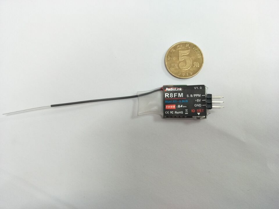 F19710 R8FM Mini 2.4G 8 Kanalen 8CH Ontvanger Fhss Voor T8FB Ondersteuning S-BUS Ppm