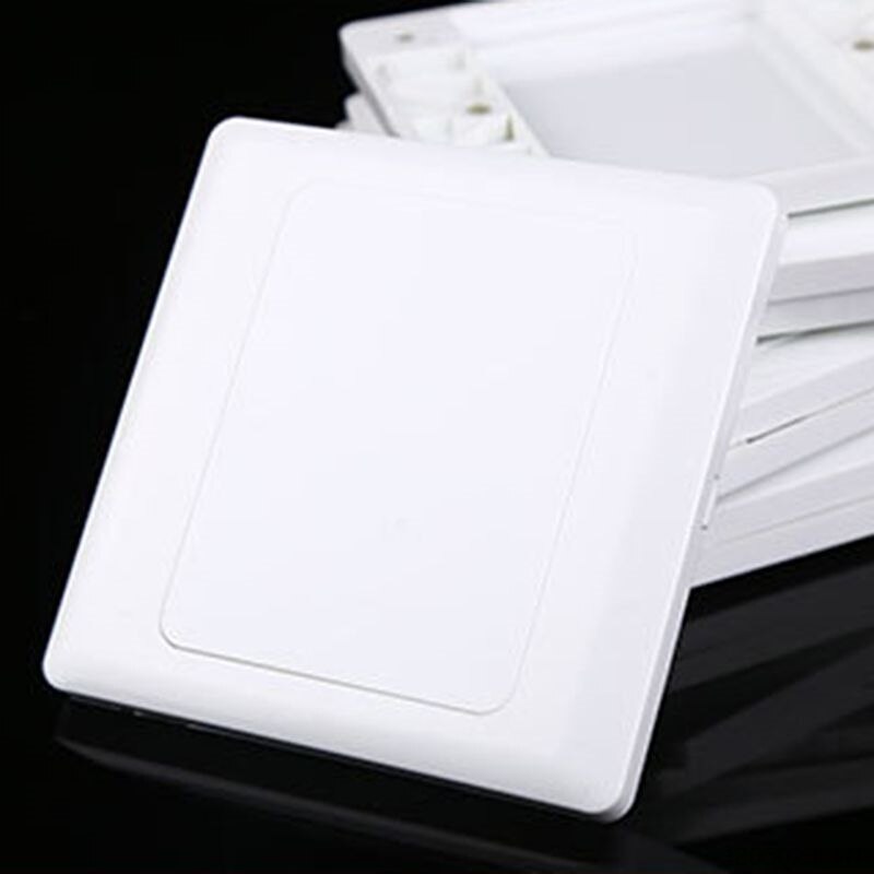 Electric Wall Switch Socket Blank Cover Panel Whiteboard ABS Outlet Plate Bezel Tool 86x86mm