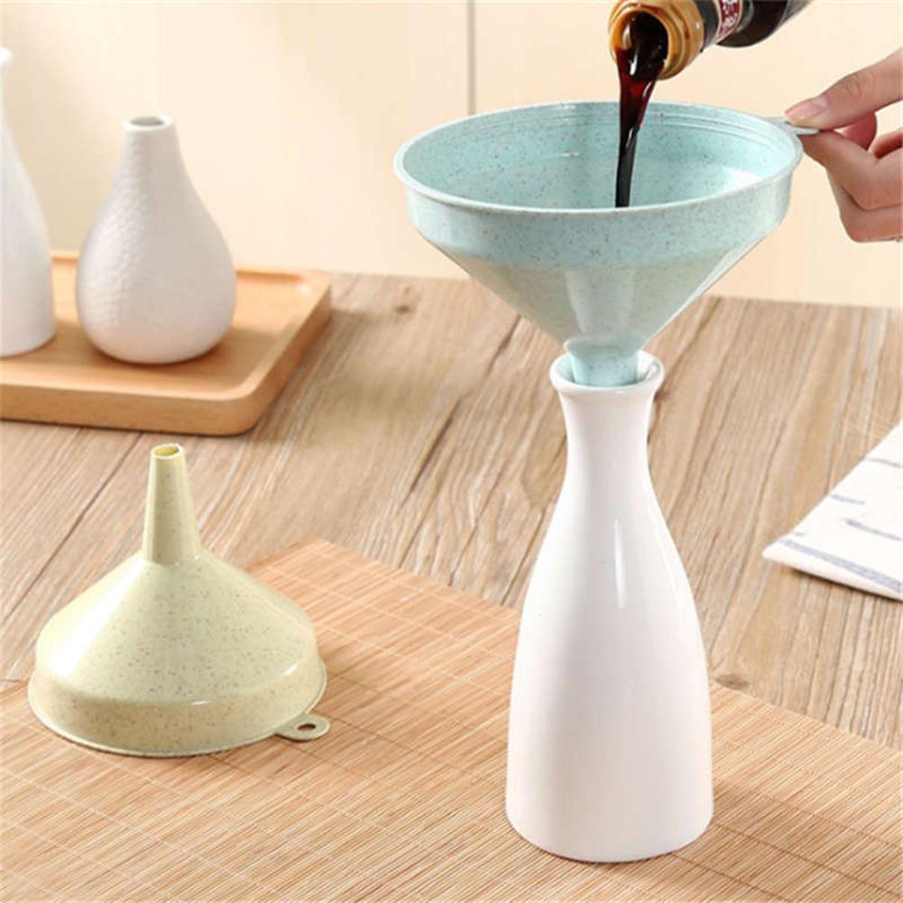 Wheat Straw Funnel Pour Transferring Liquid Oil Household Kitchen Fixture Wheat Straw Food Grade Material Kitchen Utensils