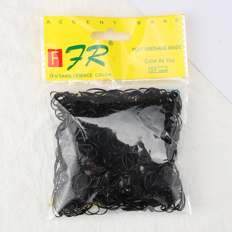 1000 Pcs 1Cm Schattig Meisje Kleurrijke Wegwerp Elasticiteit Rubberen Band Haar Band Paardenstaart Hoofd Touw Haar Ring Kind Haar accessoires: Style-7