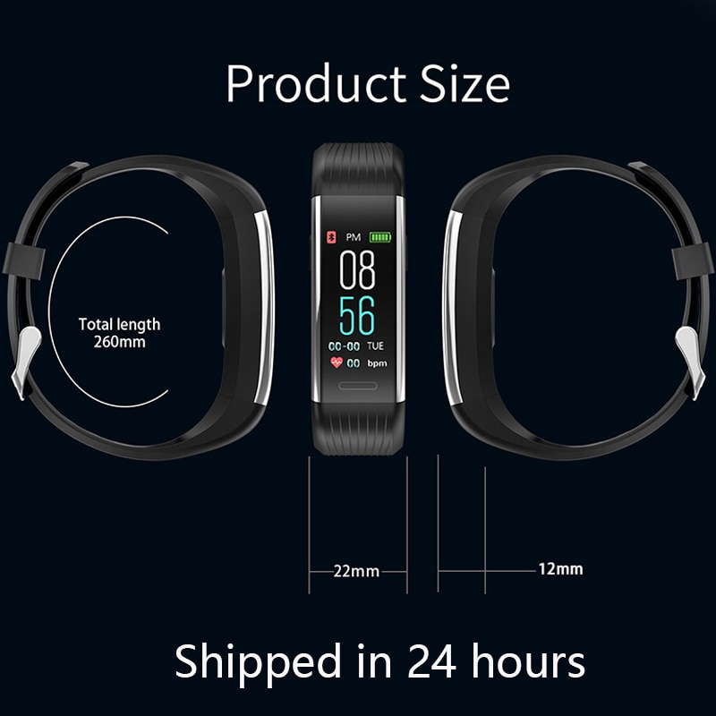 Fitness rannerengas sykemittari askelmittari älykäs rannerengas verenpaine fitness tracker älykello miesten naisten vedenpitävä