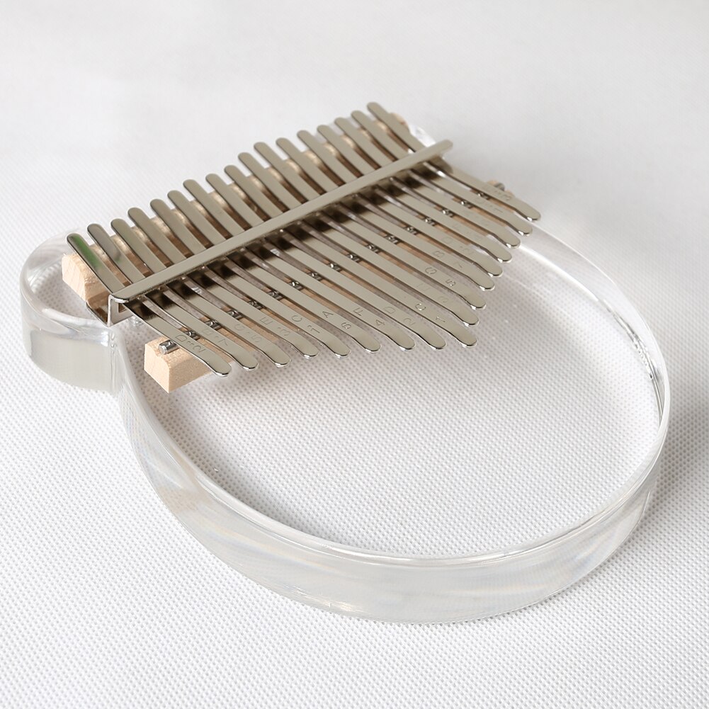 Kalimba, 17 teclas, Piano, instrumento Musical, dedo acrílico, pegatina de Piano, Kit con libro de aprendizaje, Tune Hammer, niños principiantes