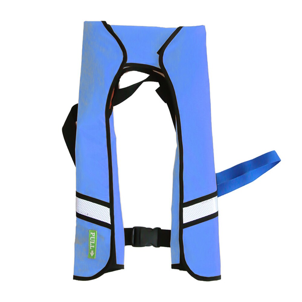 Chaleco inflable automático con certificación CE, chaleco salvavidas de pesca, chaleco salvavidas inflable, luz de aprendizaje exclusivo para exteriores: blue