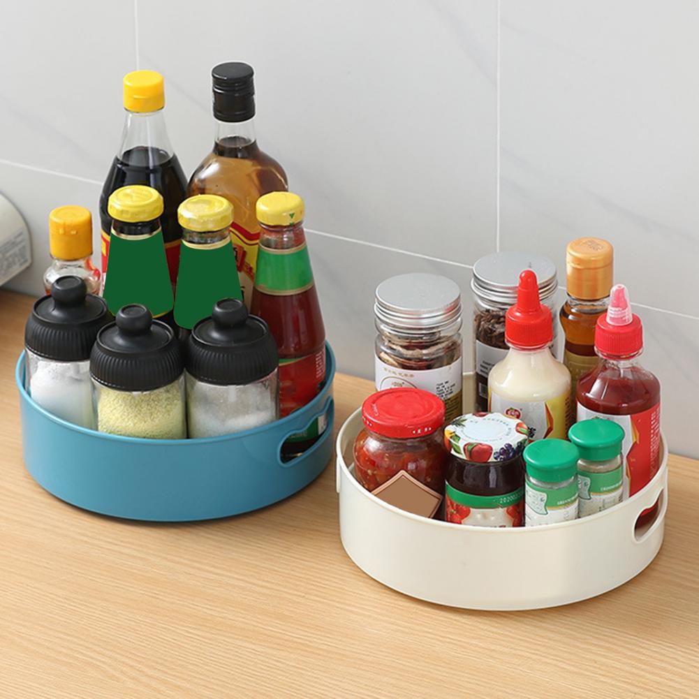 Plateau de plateau tournant super polyvalent plateau rotatif de cuisine Stable plateau de rangement rotatif réutilisable