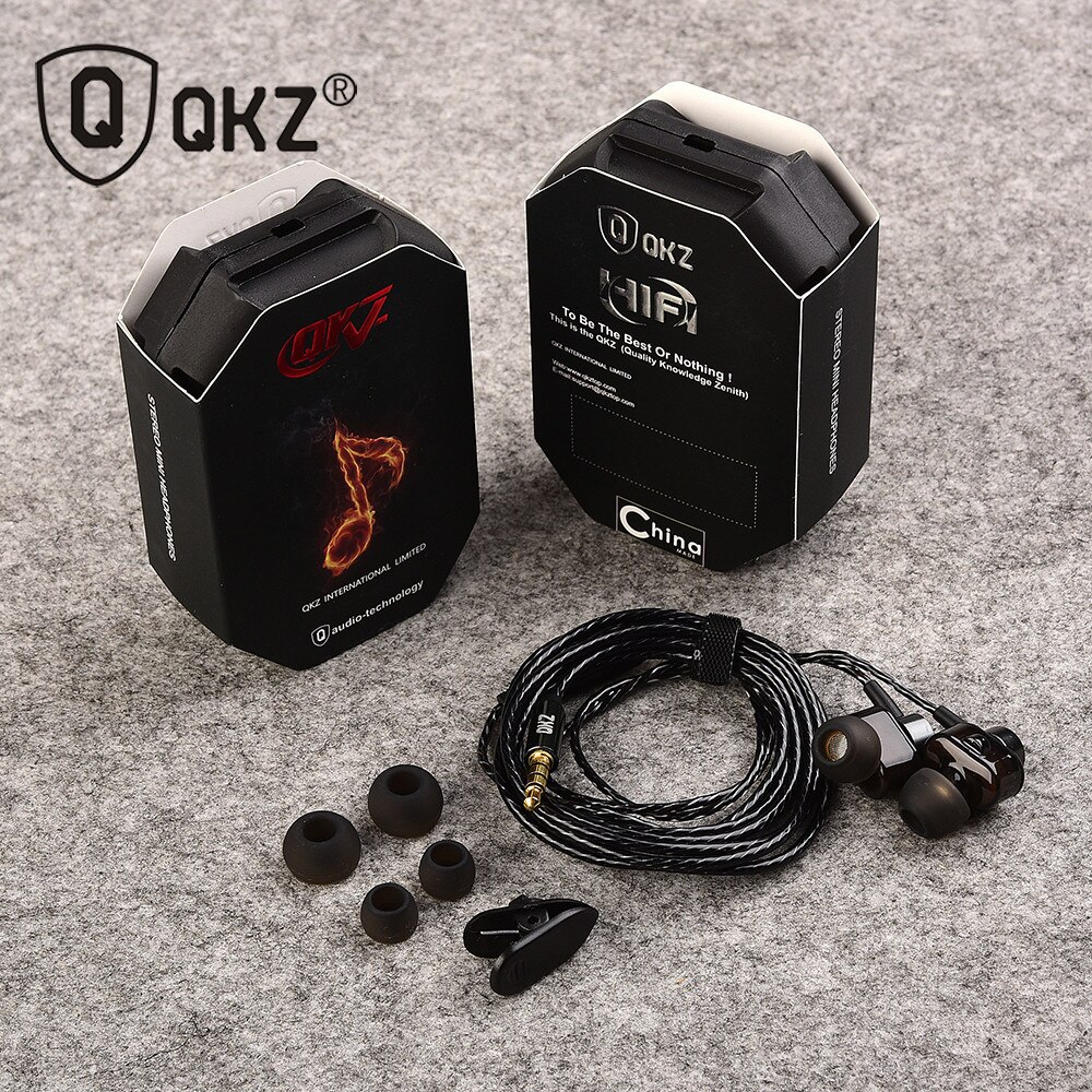 Qkz DM8 Oortelefoon In-Ear Dual Unit Koptelefoon Draad Met Microfoon Hifi Subwoofer Oortelefoon Oordopjes