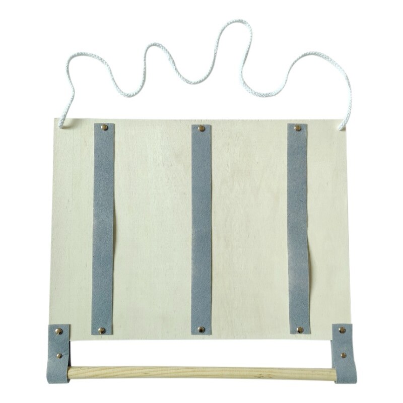 Lazos de madera de estilo nórdico para el pelo de niñas pequeñas, horquilla de almacenamiento, estante colgante, almacenamiento de joyas, cinturón, adornos para la habitación de los niños, accesorios para fotos A: H