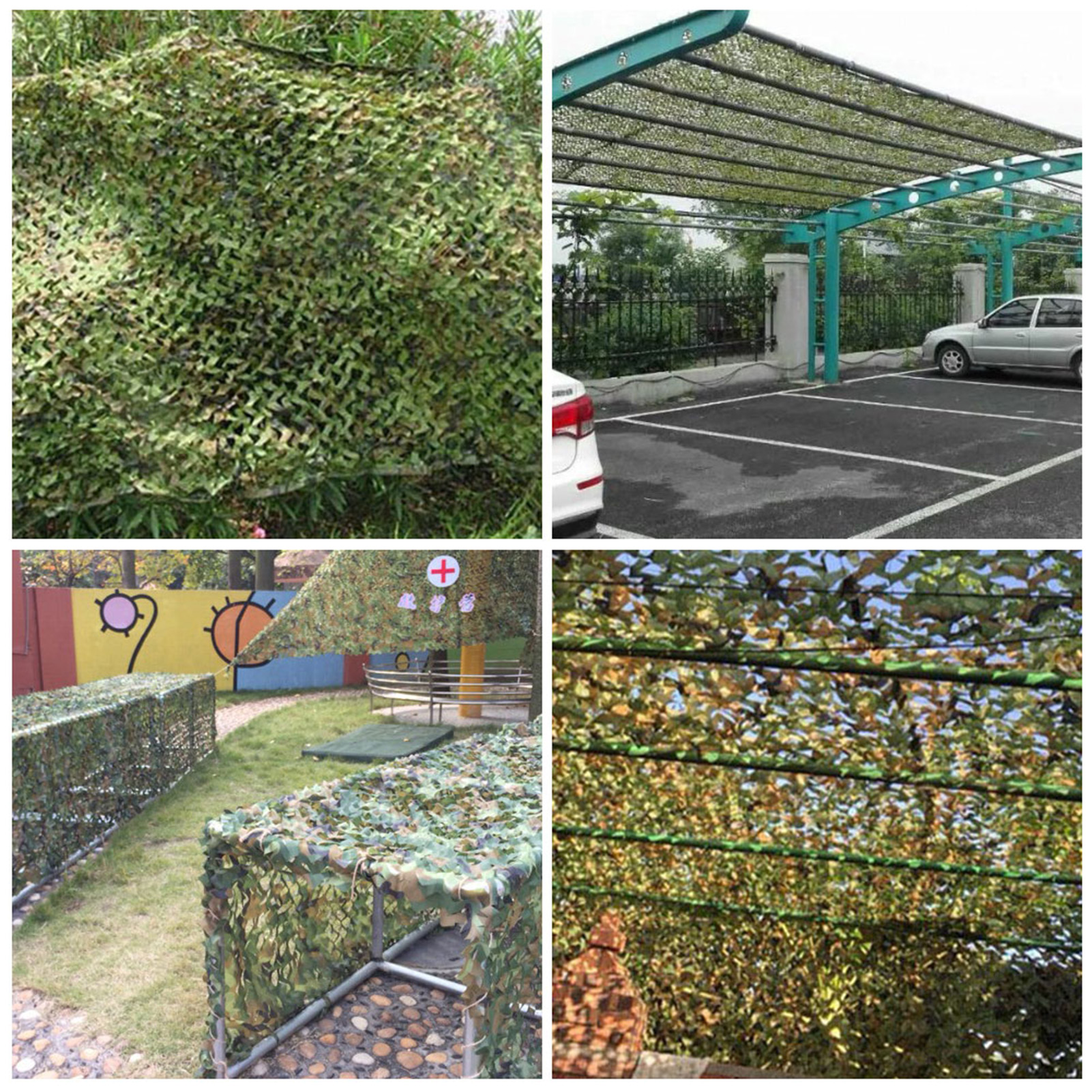 2 x 3m 2 x 5m 3 x 4m 3 x 5m forsterkede kamuflasjenett skoghærtrening camonetting bilovertrekk basseng strand hage solskjerming