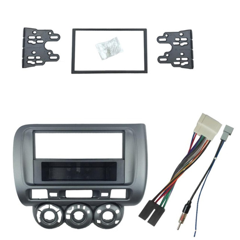 Radio Fascia for Honda Jazz City One Din Dvd Stereo Cd Panel Mount Installation Trim Kit Frame Bezel