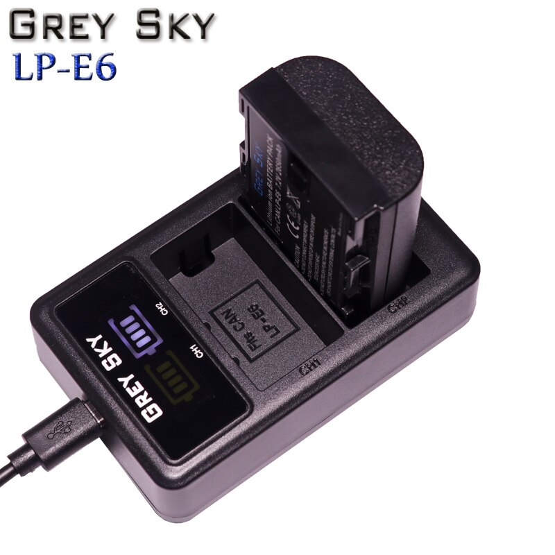Batería para cámara Canon 5D Mark II III 7D 60D EOS 80D 70D 6D, accesorios L50, 2650mAh, 7,4 V, LP-E6 LPE6 LP E6, 4 Uds.