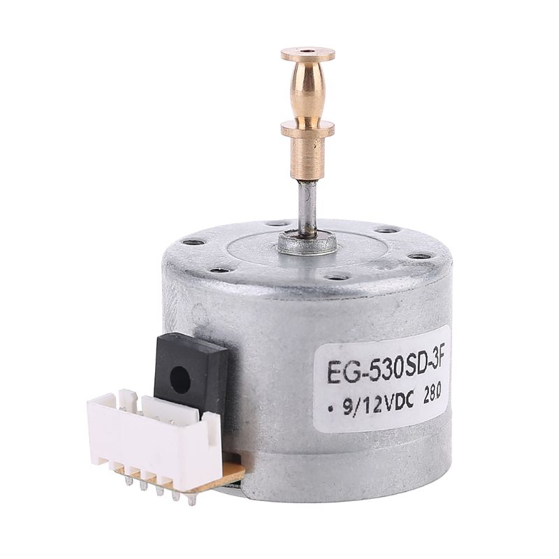 EG530SD-3F DC5-12V 3-Speed 33/45/78 RPM Adjustable Metal Turntables Motor Copper Sleeve Motor for Turntable Record Player: Type C