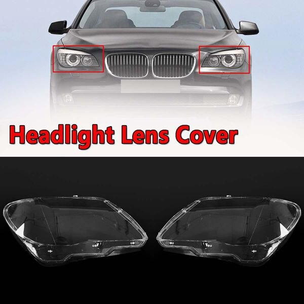 Car Clear Headlight Lens Shell Cover Replacement Head Light Lamp Cover For-BMW 7 E65 E66 2005
