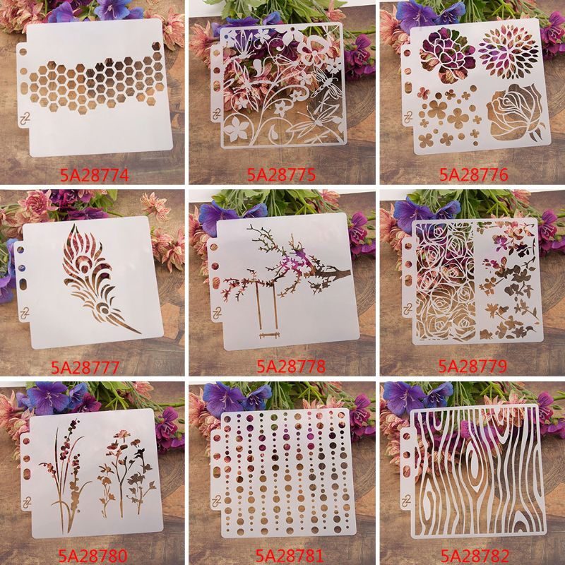 Sydän kaavaimet malli maalaus scrapbooking kohokuviointi leimaamalla albumi käsityöt