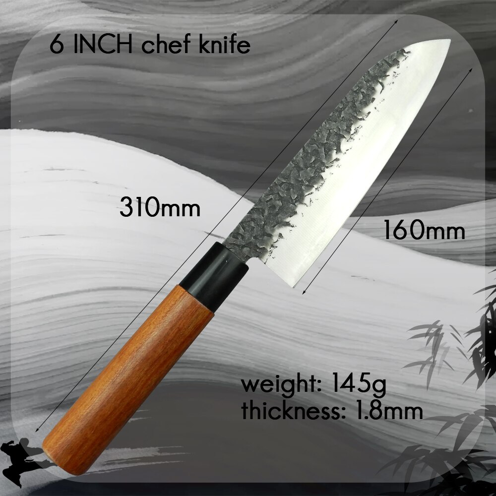 RZD Stainless Steel Kitchen Chef Knife Set 1-4PCS Japanese Style Sushi Sashimi Knife 9 INCH Chef Slicing Knife Deboning Bone: I 1 chef knife